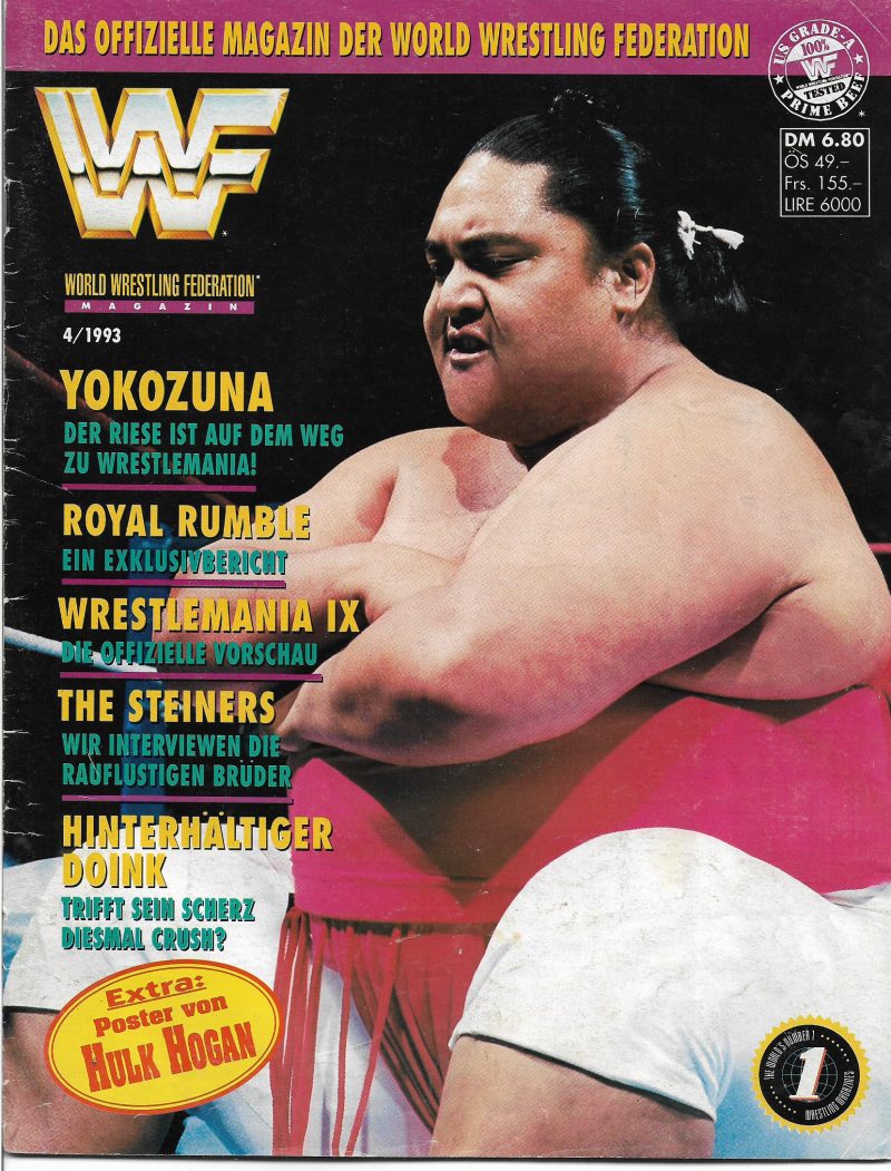 WWF Magazin April 1993 Original Cover