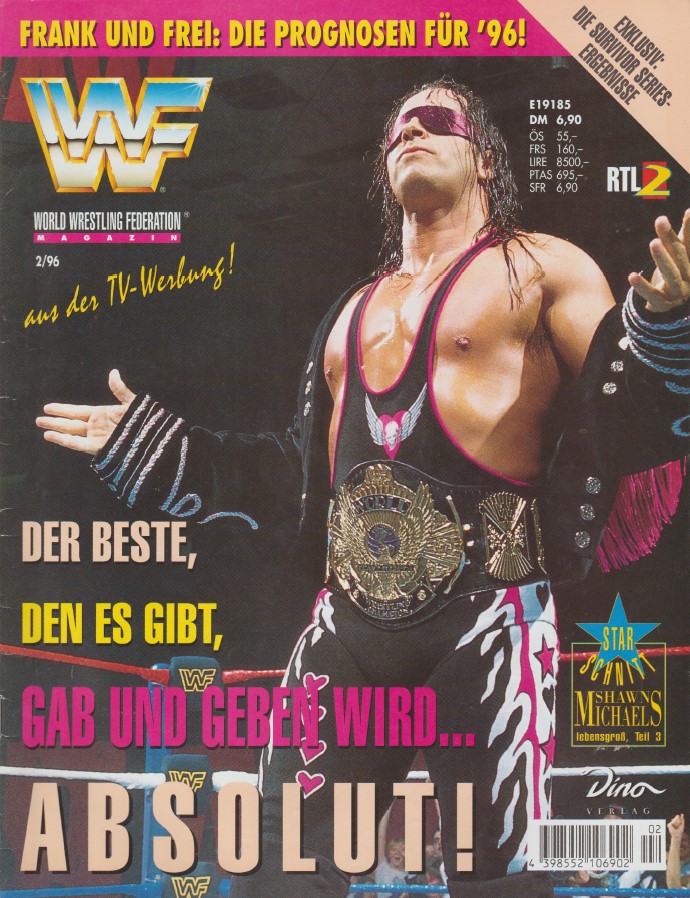 wwf magazin februar 1996 bret hart