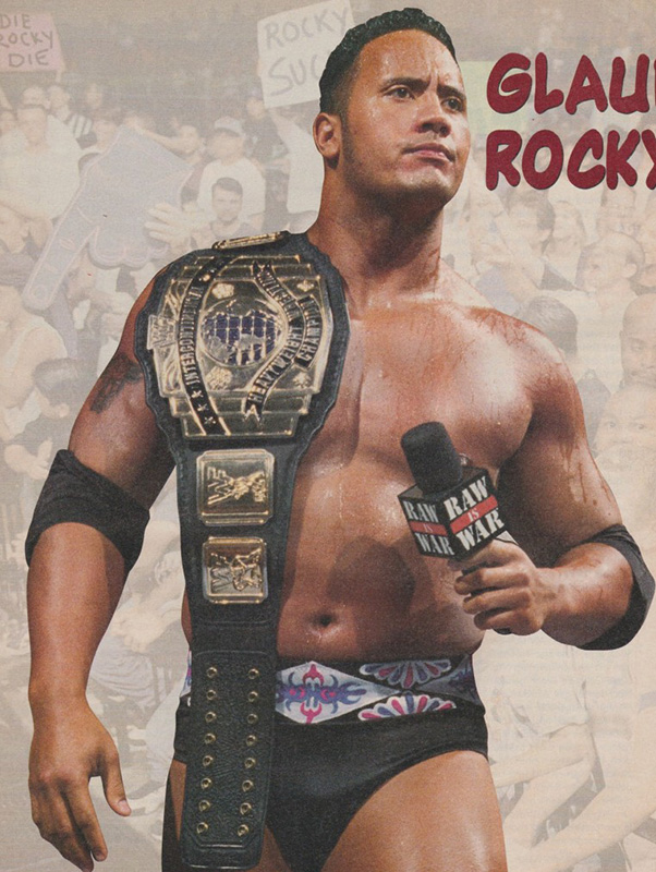 the rock im wwf wrestling magazin 1998